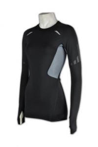 W145 量身訂做潛水衫 潛水度假裝 潛水質地衫 濕身 潛水服裝  緊身運動衫專門店    黑色